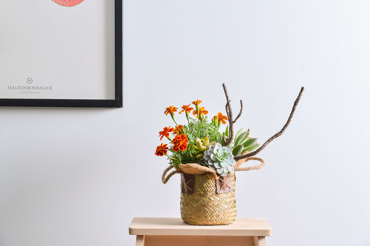 一年四季都要裝式花藝作品在家裡，讓空間增添更多色彩及活力