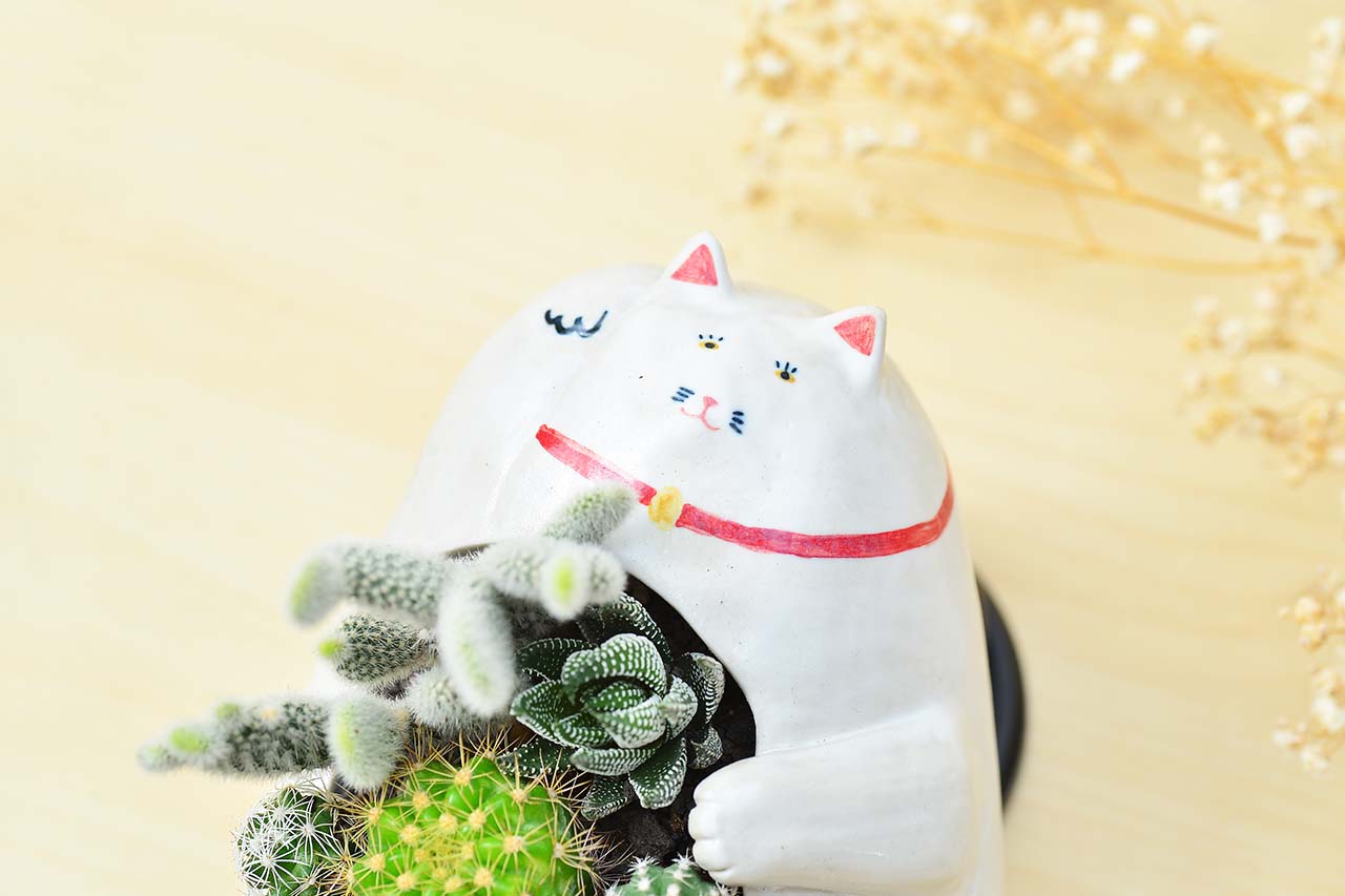 日式傳統風格招財貓造型