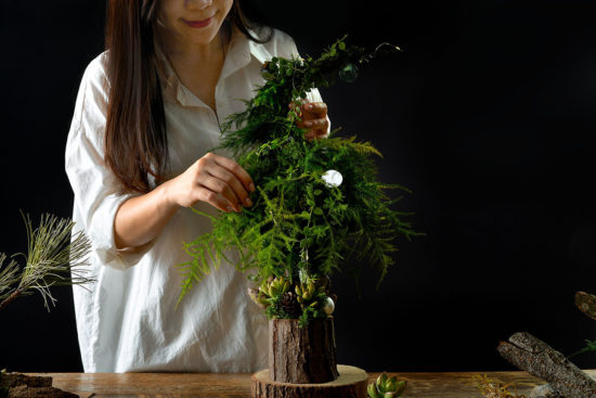 2020 年 聖誕節 DIY 手作課，揪團來玩！ 聖誕節團體活動 願望樹塔 整理植物2
